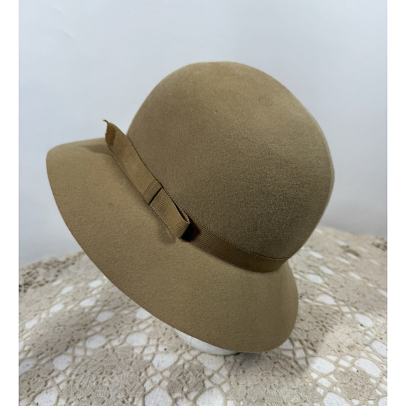 VTG 60’s Cloche Marshall Field & Co Hat Bars Belmar Women’s Wool Felt Brim Hat - Picture 2 of 8